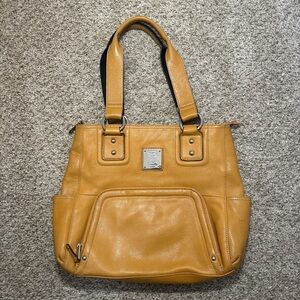 Elegant Tiganello Tan Leather Tote Bag